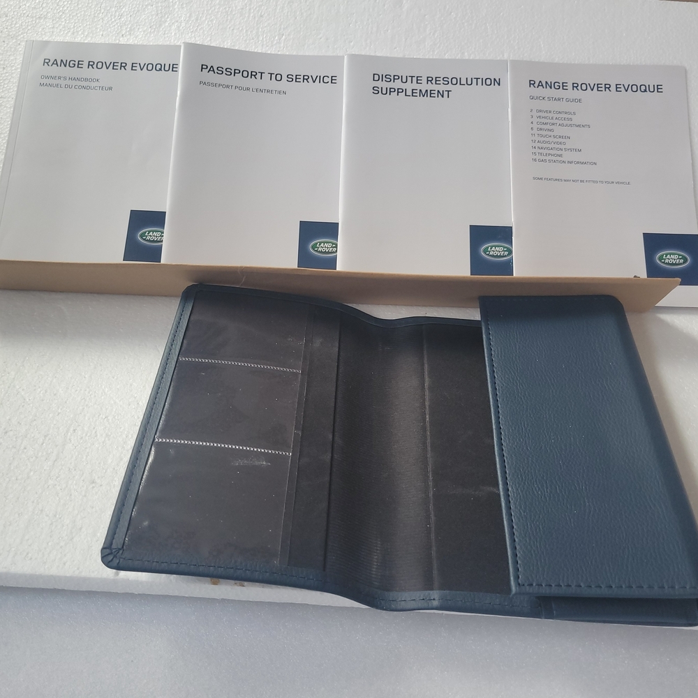 Land Rover Range Rover Evoque Owner's Handbook Navy - Picture 4 of 8